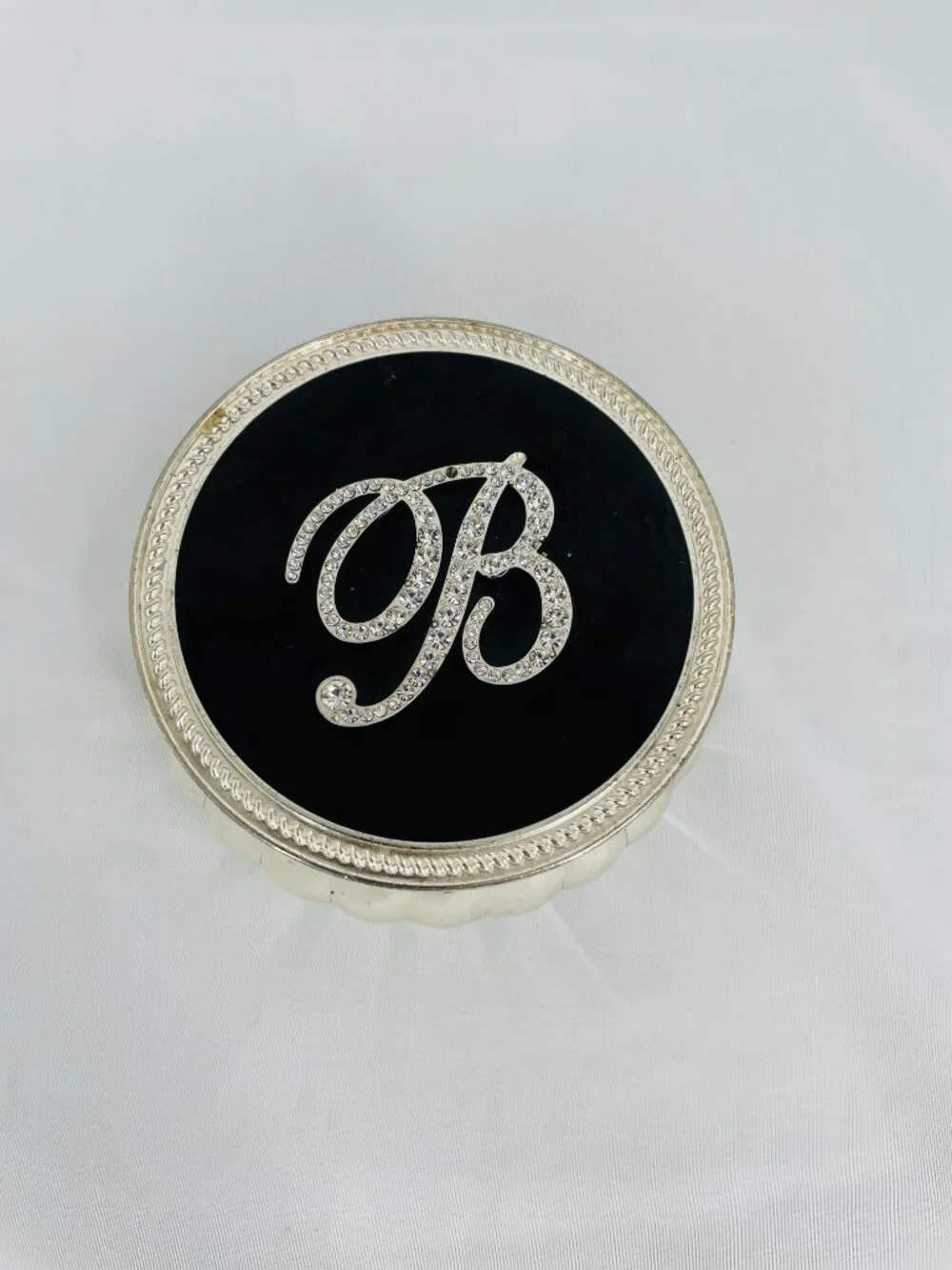 Decorative B Initial Jewelry Box Trinket Dish